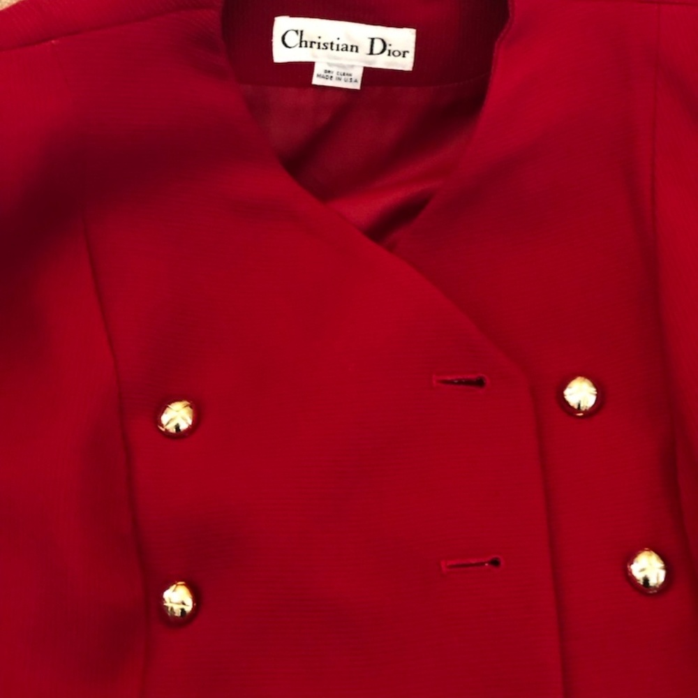 Christian Dior Vintage Double Breasted Wool Jacket